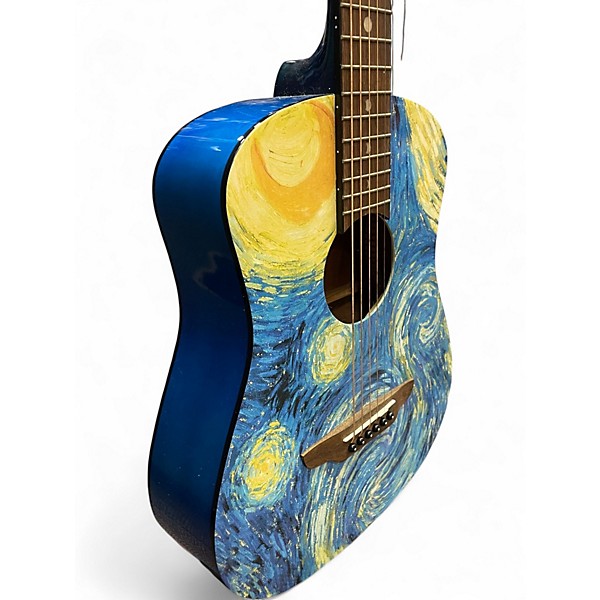 Used Luna Safari Starry Night 3/4 Size Starry Night Acoustic Guitar