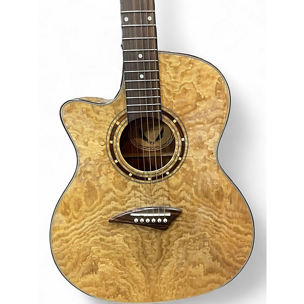 Used Dean EQAL GN Quilted Natural Acoustic Electric Guitar