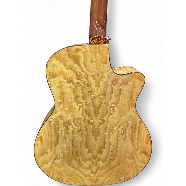 Used Dean EQAL GN Quilted Natural Acoustic Electric Guitar