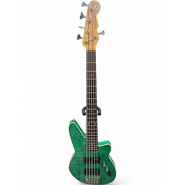 Used Reverend MERCALLI 5 TEAL Electric Bass Guitar