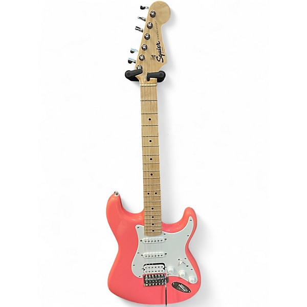 Used Squier STRATOCASTER Shell Pink Solid Body Electric Guitar