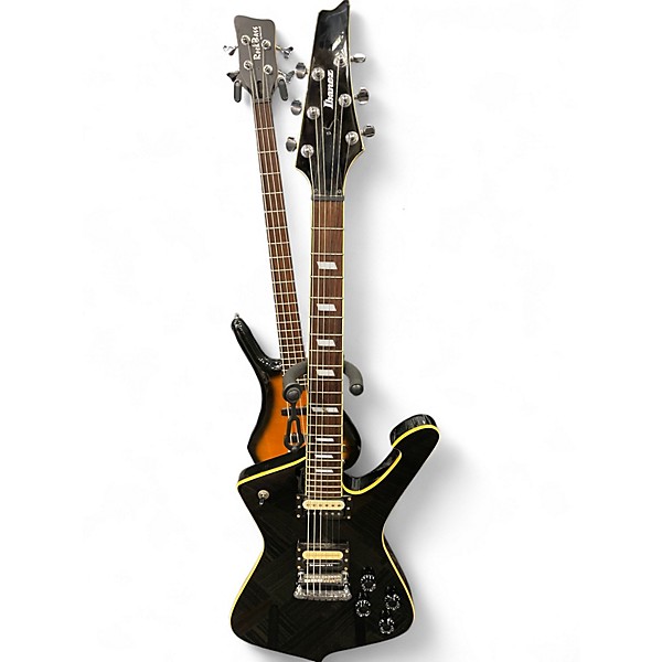 Used Ibanez IC400 Iceman Black Solid Body Electric Guitar