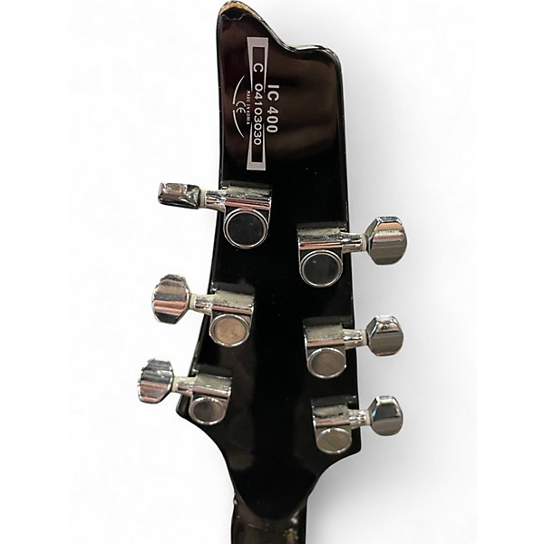 Used Ibanez IC400 Iceman Black Solid Body Electric Guitar