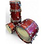 Used Gretsch Guitars 5 Piece Renown Burnt Orange Sparkle Drum Kit