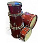Used Gretsch Guitars 5 Piece Renown Burnt Orange Sparkle Drum Kit