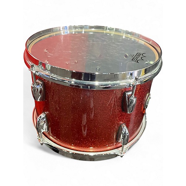 Used Gretsch Guitars 5 Piece Renown Burnt Orange Sparkle Drum Kit