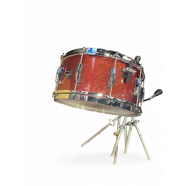 Used Gretsch Guitars 5 Piece Renown Burnt Orange Sparkle Drum Kit