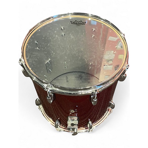Used Gretsch Guitars 5 Piece Renown Burnt Orange Sparkle Drum Kit