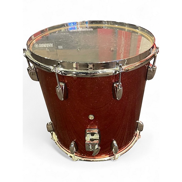 Used Gretsch Guitars 5 Piece Renown Burnt Orange Sparkle Drum Kit
