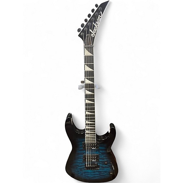 Used Jackson JS20 DINKY TRANSPARENT BLUE Solid Body Electric Guitar