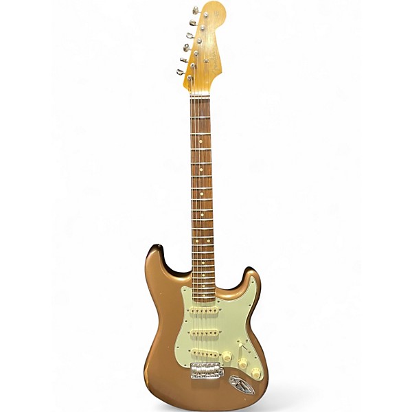 Used Fender Road Worn 1960S Stratocaster FIREMIST GOLD Solid Body Electric Guitar