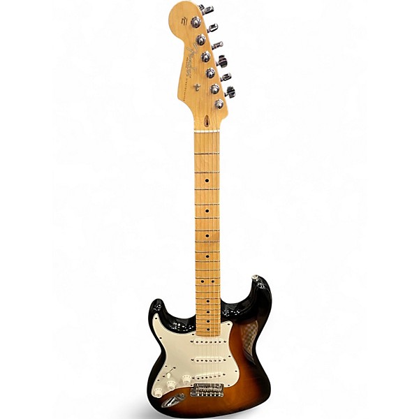 Used 2011 Fender American Standard Stratocaster 3 Tone Sunburst Solid Body Electric Guitar