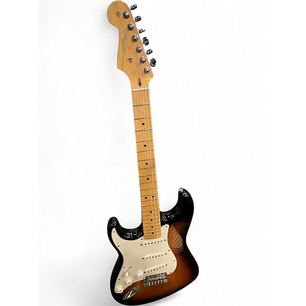 Used 2011 Fender American Standard Stratocaster 3 Tone Sunburst Solid Body Electric Guitar