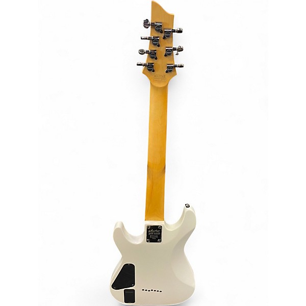 Used Schecter Guitar Research Demon 7 String Alpine White Solid Body Electric Guitar