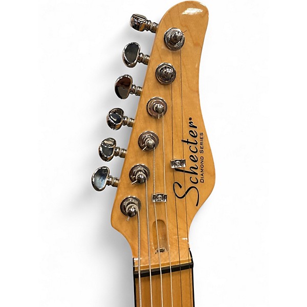 Used Schecter Guitar Research PT Fastback Black Solid Body Electric Guitar