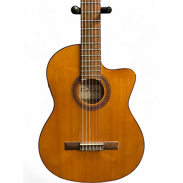 Used Cordoba C5-CET Thinline Natural Classical Acoustic Electric Guitar