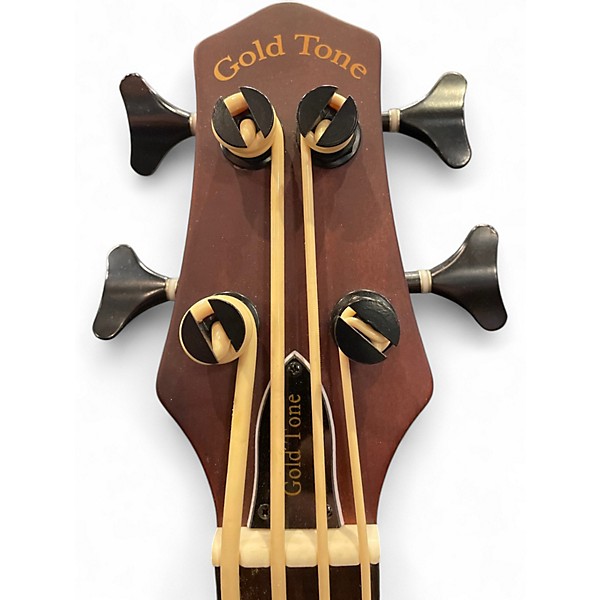 Used Gold Tone ME-Bass/FL Dark Natural Electric Bass Guitar
