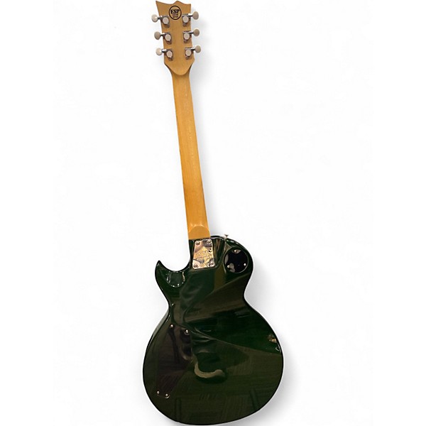 Vintage 1996 ESP ECLIPSE  SEE-THROUGH FOREST GREEN Solid Body Electric Guitar