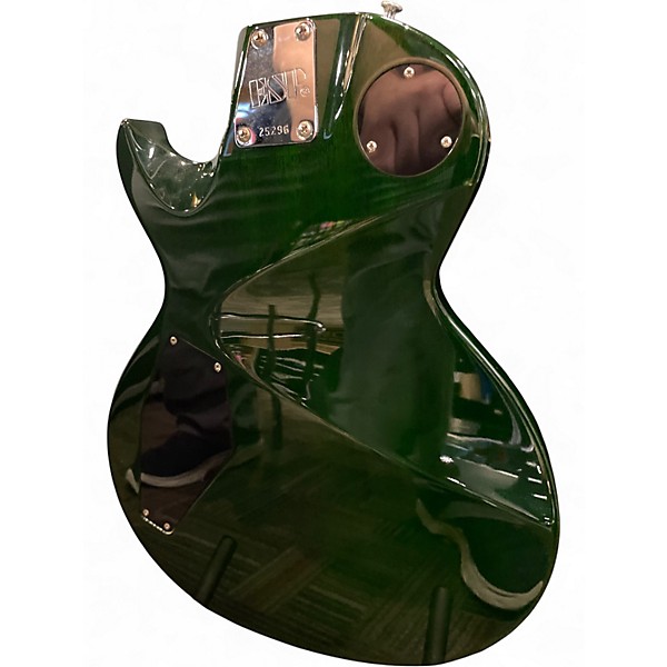 Vintage 1996 ESP ECLIPSE  SEE-THROUGH FOREST GREEN Solid Body Electric Guitar