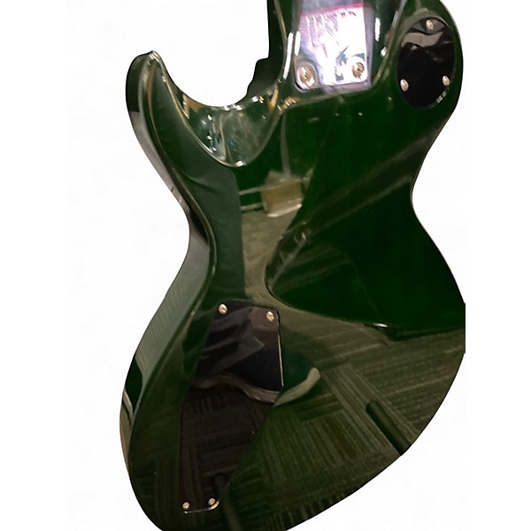 Vintage 1996 ESP ECLIPSE  SEE-THROUGH FOREST GREEN Solid Body Electric Guitar