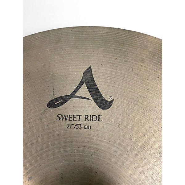 Used Zildjian 21in A Custom Sweet Ride Cymbal