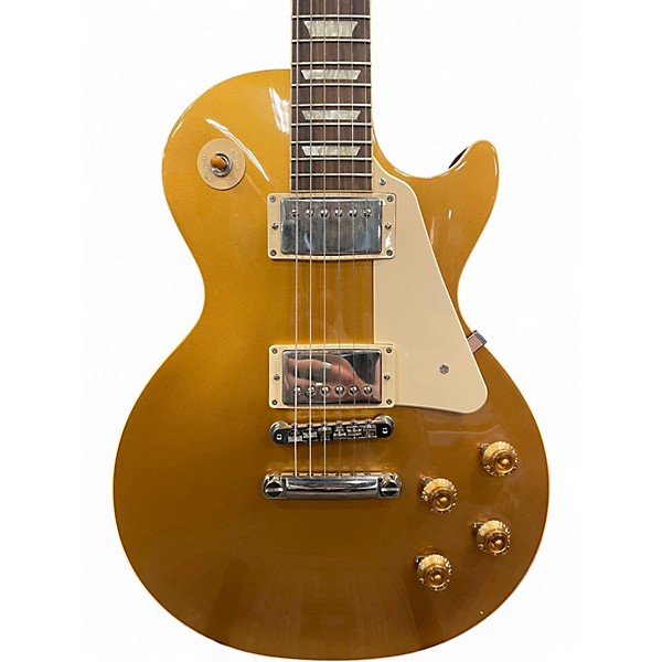Used Gibson Les Paul Standard 1950S Neck Gold Top Solid Body Electric Guitar