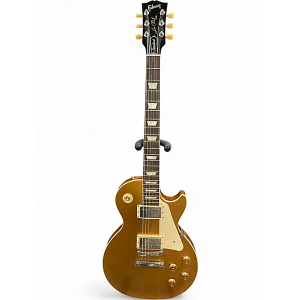 Used Gibson Les Paul Standard 1950S Neck Gold Top Solid Body Electric Guitar