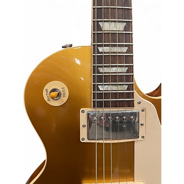 Used Gibson Les Paul Standard 1950S Neck Gold Top Solid Body Electric Guitar