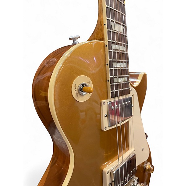 Used Gibson Les Paul Standard 1950S Neck Gold Top Solid Body Electric Guitar