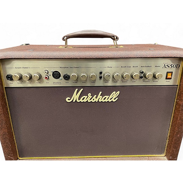 Used Marshall AS50D 50W 2X8 Acoustic Guitar Combo Amp