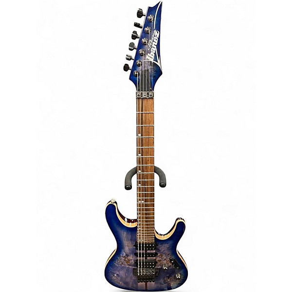 Used Ibanez S1070PBZ Cerulean Blue Burst Solid Body Electric Guitar