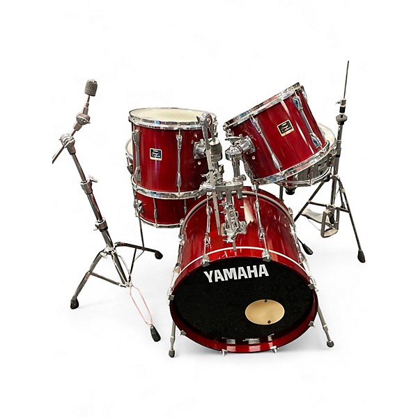 Used Yamaha 5 Piece Stage Custom Red Drum Kit