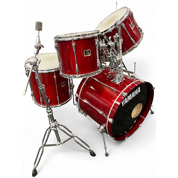 Used Yamaha 5 Piece Stage Custom Red Drum Kit