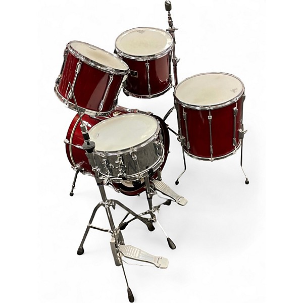 Used Yamaha 5 Piece Stage Custom Red Drum Kit