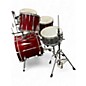 Used Yamaha 5 Piece Stage Custom Red Drum Kit