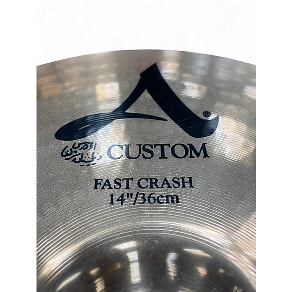 Used Zildjian 14in A Custom Fast Crash Cymbal