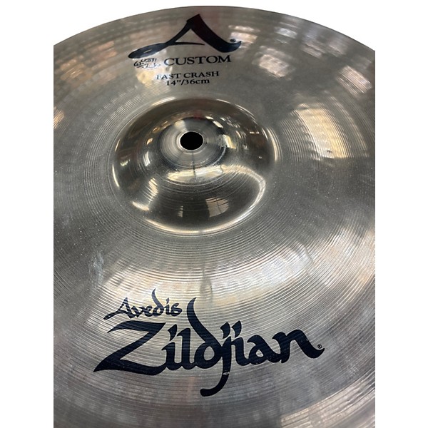 Used Zildjian 14in A Custom Fast Crash Cymbal