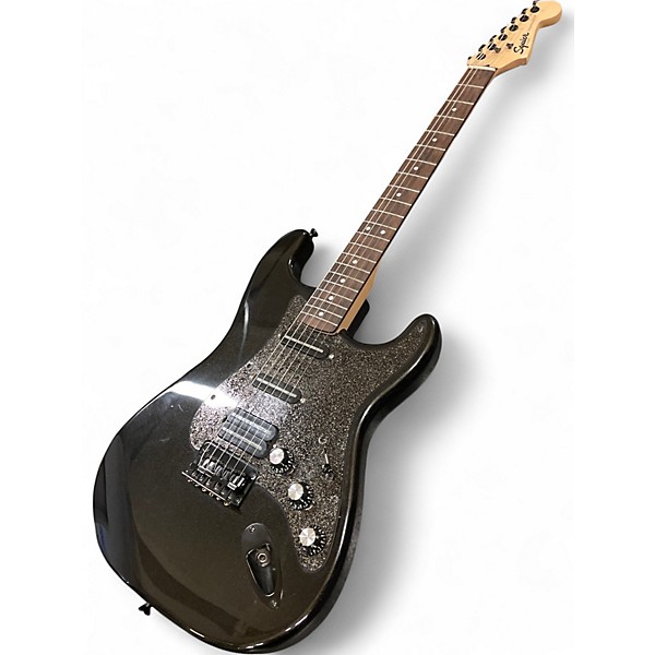 Used Squier Stratocaster HSS Black Solid Body Electric Guitar