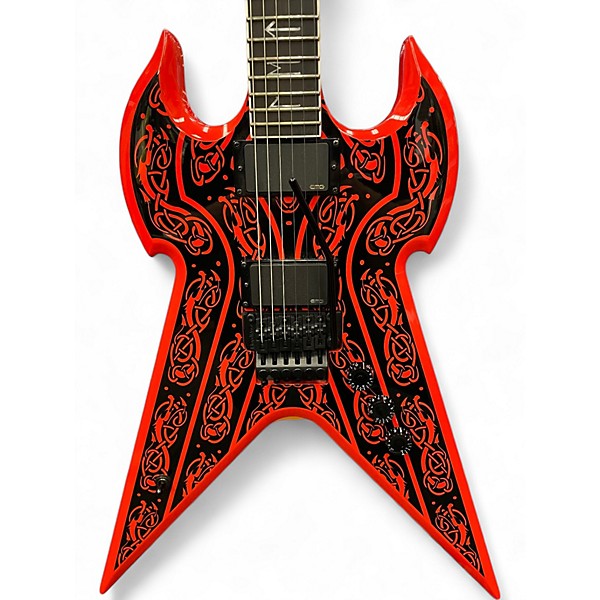 Used Wylde Audio Warhammer Norse Dragon Pinstripe Solid Body Electric Guitar