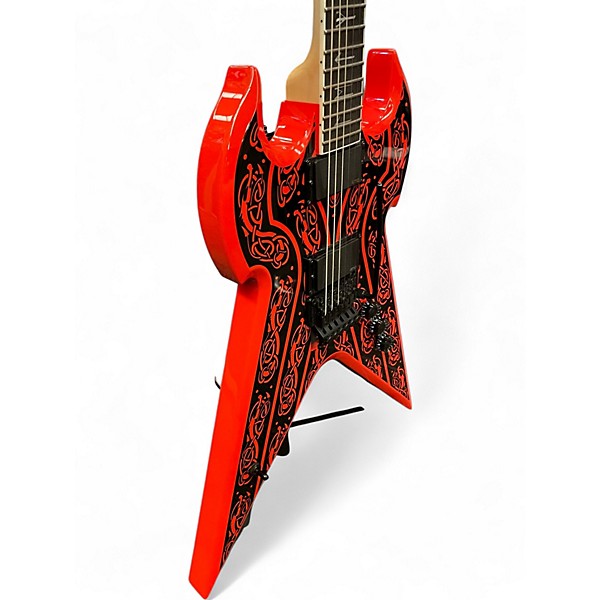 Used Wylde Audio Warhammer Norse Dragon Pinstripe Solid Body Electric Guitar