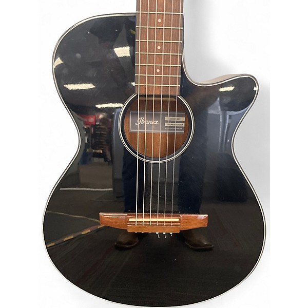 Used Ibanez aeg50n Black Classical Acoustic Electric Guitar