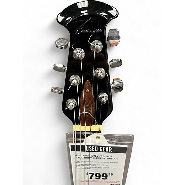 Used Ovation VXT Black Solid Body Electric Guitar