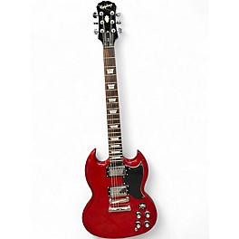 Used Epiphone SG Cherry Solid Body Electric Guitar