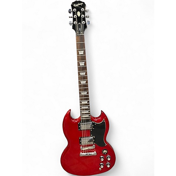 Used Epiphone SG Cherry Solid Body Electric Guitar