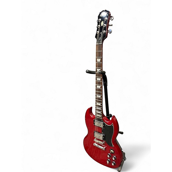 Used Epiphone SG Cherry Solid Body Electric Guitar