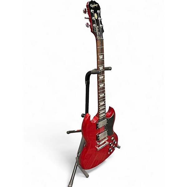 Used Epiphone SG Cherry Solid Body Electric Guitar
