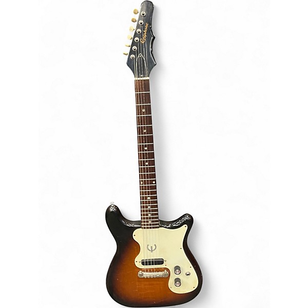 Vintage 1963 Epiphone OLYMPIC SINGLE SUNBURST 2 Color Sunburst Solid Body Electric Guitar