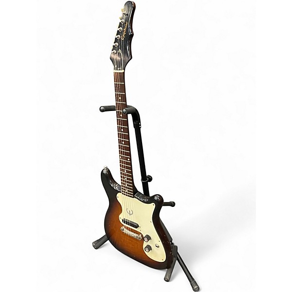 Vintage 1963 Epiphone OLYMPIC SINGLE SUNBURST 2 Color Sunburst Solid Body Electric Guitar