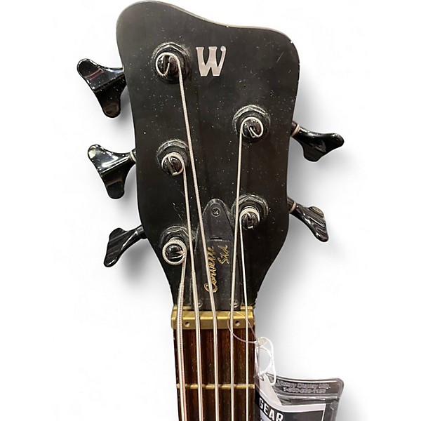 Used Warwick Corvette 5 String BLACK Electric Bass Guitar