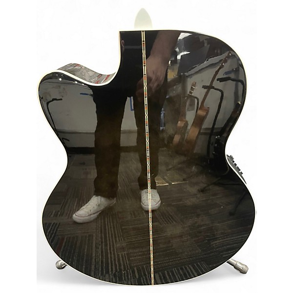 Used Michael Kelly MKD5SSBSFR Trans Black Acoustic Bass Guitar
